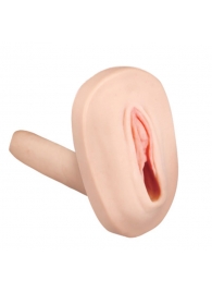 Мастурбатор-вагина с вибрацией и выносным пультом управления REALSTUFF SMOOTH   BALD - Dream Toys - в Астрахани купить с доставкой