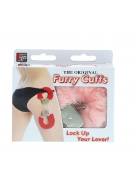 Металлические наручники с розовой меховой опушкой METAL HANDCUFF WITH PLUSH PINK - Dream Toys - купить с доставкой в Астрахани