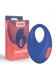Синее эрекционное кольцо RRRING Casual Date Cock Ring - FeelzToys - в Астрахани купить с доставкой