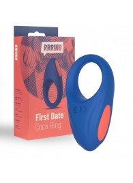 Синее эрекционное кольцо RRRING First Date Cock Ring - FeelzToys - в Астрахани купить с доставкой