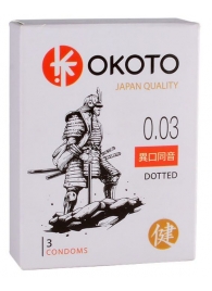 Презервативы с точками OKOTO Dotted - 3 шт. - Sitabella - купить с доставкой в Астрахани