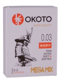 Набор из 4 презервативов OKOTO MegaMIX - Sitabella - купить с доставкой в Астрахани