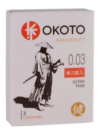 Ультратонкие презервативы OKOTO Ultra Thin - 3 шт. - Sitabella - купить с доставкой в Астрахани
