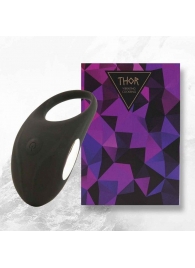 Черное эрекционное виброкольцо Thor Cockring - FeelzToys - в Астрахани купить с доставкой