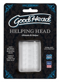 Прозрачный мастурбатор HELPING HEAD - Doc Johnson - в Астрахани купить с доставкой