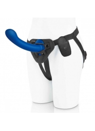 Синяя насадка Remote Control P-Spot G-Spot с черными трусиками - 20 см. - Pegasus - купить с доставкой в Астрахани