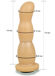 Телесная рельефная насадка Harness - 15,9 см. - LOVETOY (А-Полимер) - купить с доставкой в Астрахани