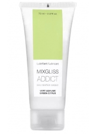 Смазка на водной основе Mixgliss Addict с ароматом цитруса - 70 мл. - Mixgliss - купить с доставкой в Астрахани