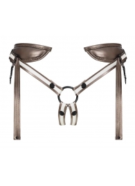 Бронзовый пояс для насадок Desirous Harness - Strap-on-me - купить с доставкой в Астрахани