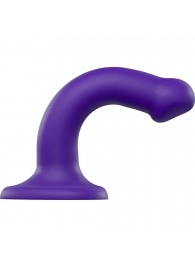 Фиолетовый фаллоимитатор-насадка Strap-On-Me Dildo Dual Density size S - 17 см. - Strap-on-me - купить с доставкой в Астрахани