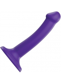 Фиолетовый фаллоимитатор-насадка Strap-On-Me Dildo Dual Density size S - 17 см. - Strap-on-me - купить с доставкой в Астрахани