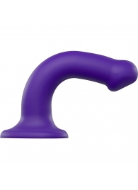 Фиолетовый фаллоимитатор-насадка Strap-On-Me Dildo Dual Density size M - 18 см. - Strap-on-me - купить с доставкой в Астрахани