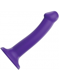 Фиолетовый фаллоимитатор-насадка Strap-On-Me Dildo Dual Density size M - 18 см. - Strap-on-me - купить с доставкой в Астрахани