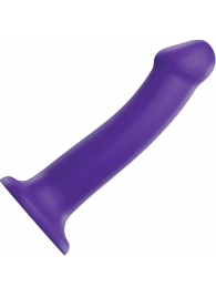 Фиолетовый фаллоимитатор-насадка Strap-On-Me Dildo Dual Density size L - 19 см. - Strap-on-me - купить с доставкой в Астрахани