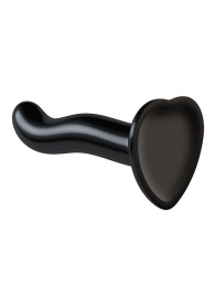 Черный фаллоимитатор-насадка Strap-On-Me P G spot Dildo size S - 16,4 см. - Strap-on-me - купить с доставкой в Астрахани