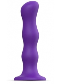 Фиолетовая насадка Strap-On-Me Dildo Geisha Balls size XL - Strap-on-me - купить с доставкой в Астрахани