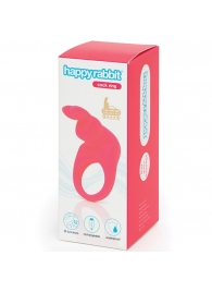 Розовое эрекционное виброкольцо Happy Rabbit Rechargeable Rabbit Cock Ring - Happy Rabbit - в Астрахани купить с доставкой
