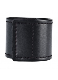 Хомут-утяжка для мошонки из искусственной кожи на липучке VELCRO BALL STRETCHER- 4 см. - BlueLine - в Астрахани купить с доставкой