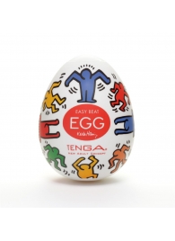Мастурбатор-яйцо Keith Haring EGG DANCE - Tenga - в Астрахани купить с доставкой