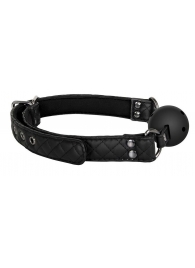 Черный кляп-шарик BALL GAG DIAMOND - Dream Toys - купить с доставкой в Астрахани