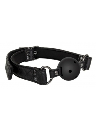 Черный кляп-шарик BALL GAG DIAMOND - Dream Toys - купить с доставкой в Астрахани
