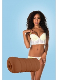 Коричневый мастурбатор-вагина BRIANNA - Dream Toys - в Астрахани купить с доставкой