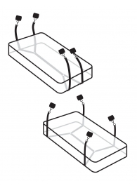 Фиксаторы для кровати WRAPAROUND MATTRESS RESTRAIN - Pipedream - купить с доставкой в Астрахани