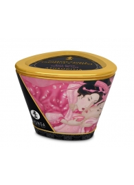 Массажная свеча Rose Petals с ароматом розы - 170 мл. - Shunga - купить с доставкой в Астрахани