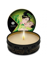 Массажная свеча Exotic Green Tea с ароматом зелёного чая - 30 мл. - Shunga - купить с доставкой в Астрахани