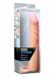 Телесная насадка на пенис Cock Xtender - 17,7 см. - Blush Novelties - в Астрахани купить с доставкой