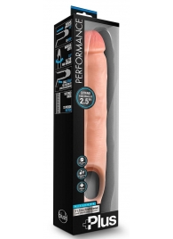 Телесная насадка-удлинитель 11.5 Inch Silicone Cock Sheath Penis Extender - 29,2 см. - Blush Novelties - в Астрахани купить с доставкой