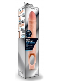 Телесная насадка на пенис 10 Inch Cock Sheath Extender - 25 см. - Blush Novelties - в Астрахани купить с доставкой
