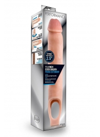 Телесная насадка на пенис 11.5 Inch Cock Sheath Penis Extender - 29,2 см. - Blush Novelties - в Астрахани купить с доставкой