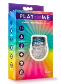 Фиолетовое эрекционное виброкольцо Pleaser Rechargeable C-Ring - Blush Novelties - в Астрахани купить с доставкой