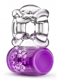 Фиолетовое эрекционное виброкольцо Pleaser Rechargeable C-Ring - Blush Novelties - в Астрахани купить с доставкой