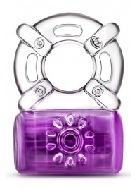 Фиолетовое эрекционное виброкольцо One Night Stand Vibrating C-Ring - Blush Novelties - в Астрахани купить с доставкой