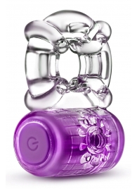 Фиолетовое эрекционное виброкольцо One Night Stand Vibrating C-Ring - Blush Novelties - в Астрахани купить с доставкой