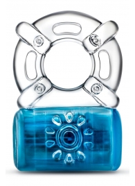 Синее эрекционное виброкольцо One Night Stand Vibrating C-Ring - Blush Novelties - в Астрахани купить с доставкой