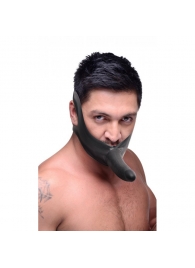 Черный кляп-страпон Masters Mini Face Fuck Strap-On - 14 см. - XR Brands - купить с доставкой в Астрахани