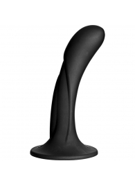 Черная изогнутая насадка Vac-U-Lock G-Spot - 16,5 см. - Doc Johnson - купить с доставкой в Астрахани