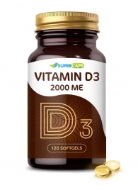 Пищевая добавка SuperCaps VITAMIN D3 2000 ME - 120 капсул - SuperCaps - купить с доставкой в Астрахани