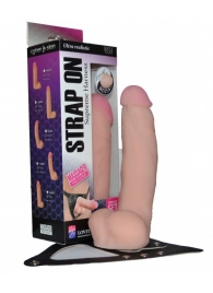 Реалистичный фаллос на поясе Harness - 20,5 см. - LOVETOY (А-Полимер) - купить с доставкой в Астрахани