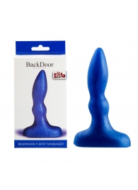 Синий анальный стимулятор Beginners p-spot massager - 11 см. - Lola Games - в Астрахани купить с доставкой