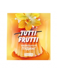 Пробник гель-смазки Tutti-frutti со вкусом ванильного пудинга - 4 гр. - Биоритм - купить с доставкой в Астрахани