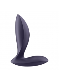 Фиолетовый анальный вибростимулятор Power Plug - Satisfyer - в Астрахани купить с доставкой