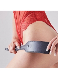 Черная кожаная шлепалка SitaBlack - 30 см. - Sitabella - купить с доставкой в Астрахани