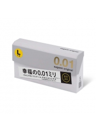 Презервативы Sagami Original 0.02 L-size увеличенного размера - 5 шт. - Sagami - купить с доставкой в Астрахани