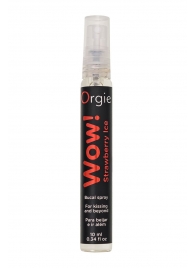 Оральный спрей ORGIE Wow! Strawberry Ice Blowjob Spray с охлаждающим и возбуждающим эффектом - 10 мл. - ORGIE - купить с доставкой в Астрахани