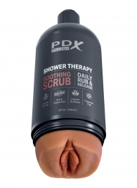 Мастурбатор-вагина цвета карамели Shower Therapy Soothing Scrub - Pipedream - в Астрахани купить с доставкой