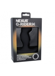 Черный вибромассажер простаты Nexus G-Rider+ - 12,6 см. - Nexus Range - в Астрахани купить с доставкой
